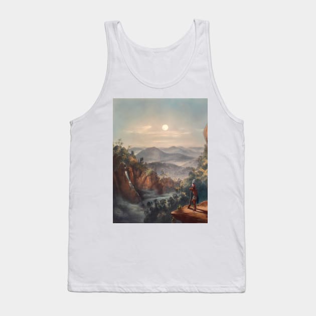 The moon in the forest sky Tank Top by Marccelus